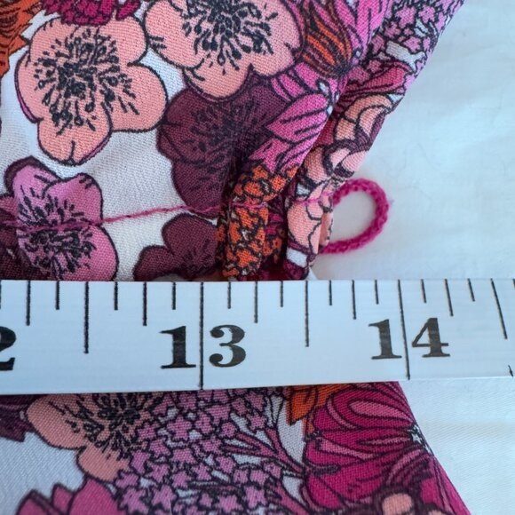 Liberty of London for Target Floral Pink and Purple One Shoulder Dress - Picture 9 of 12